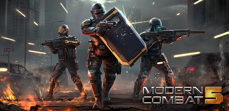 دانلود بازی مدرن کامبت 5 Modern Combat 5 eSports FPS 5.8.7a برای اندروید و آیفون